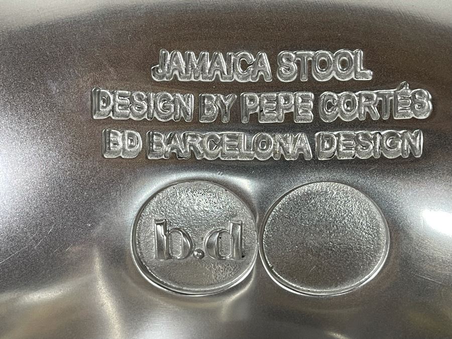 Pair Of Jamaica Stools Designed By Pepe Cortes For Barcelona Design BD 30H Seat [Photo 12]