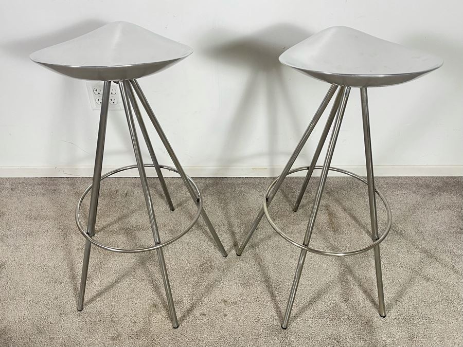 Pair Of Jamaica Stools Designed By Pepe Cortes For Barcelona Design BD 30H Seat [Photo 10]