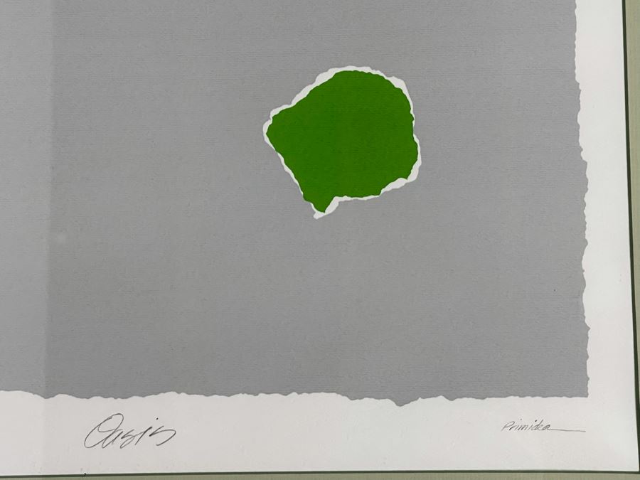 Framed Limited Edition Hand Signed Print Titled Oasis By Primidea 18 X 22 [Photo 5]