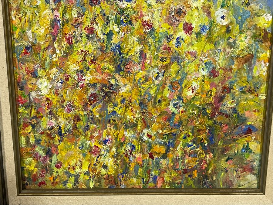 Original Abstract Still Life Painting On Canvas Framed Artist Unknown 20 X 16 [Photo 6]