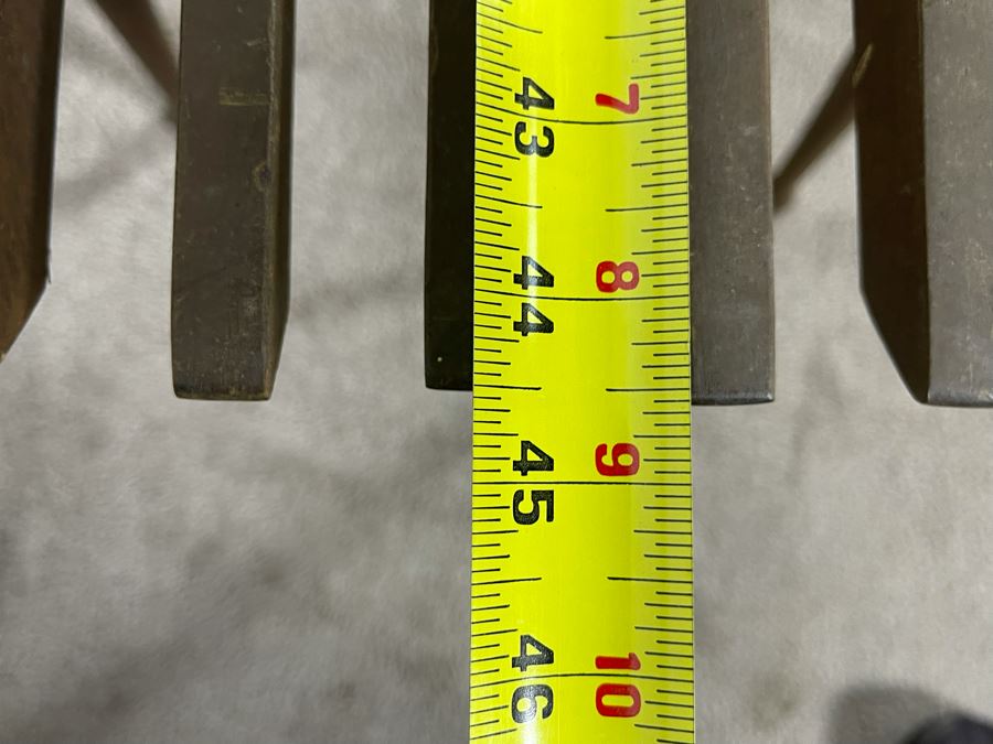 Mid-Century Modern Wooden Slat Bench - One Side Has Been Cut To Butt Against Wall 44.5W X 17D X 16H [Photo 11]