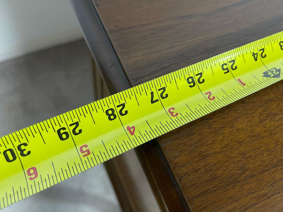 Baker Furniture Wooden Slant Front Cabinet Side Table 27.5W X 12.5D X 30H [Photo 10]