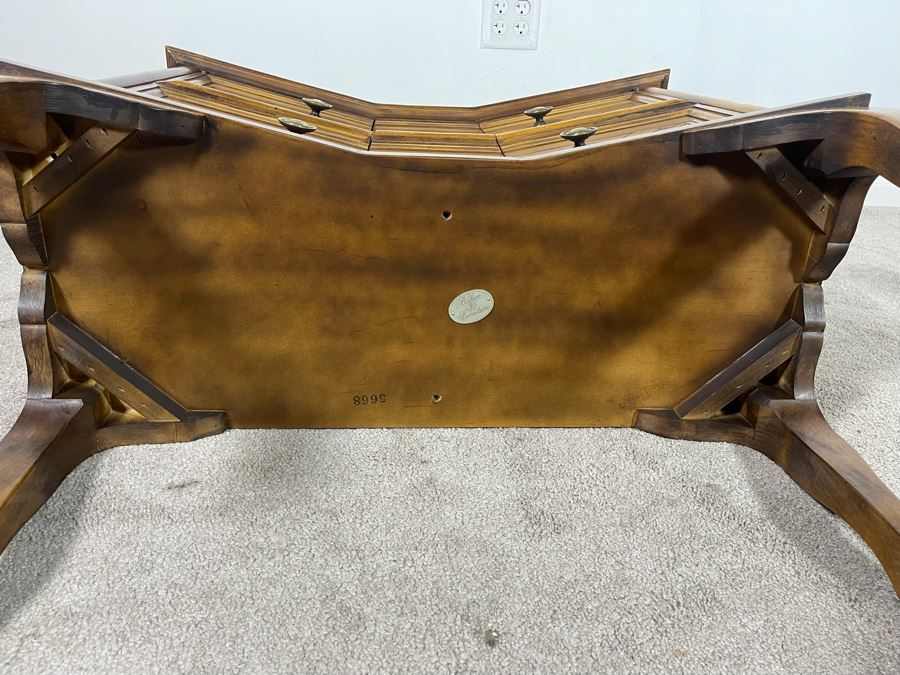 Baker Furniture Wooden Slant Front Cabinet Side Table 27.5W X 12.5D X 30H [Photo 8]