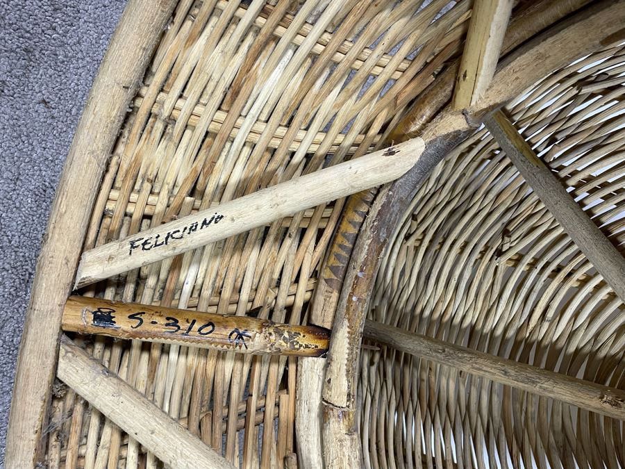 Woven Wicker Round Coffee Table 39R X 17H [Photo 8]