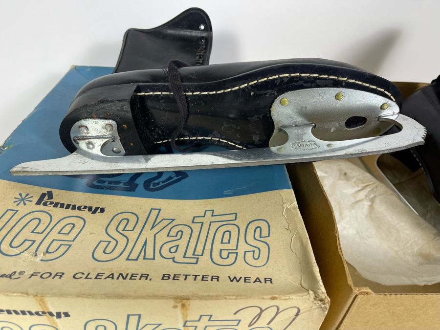 Pair Of New In Box JCPenney Mens Ice Skates Sheffield Steel Made In