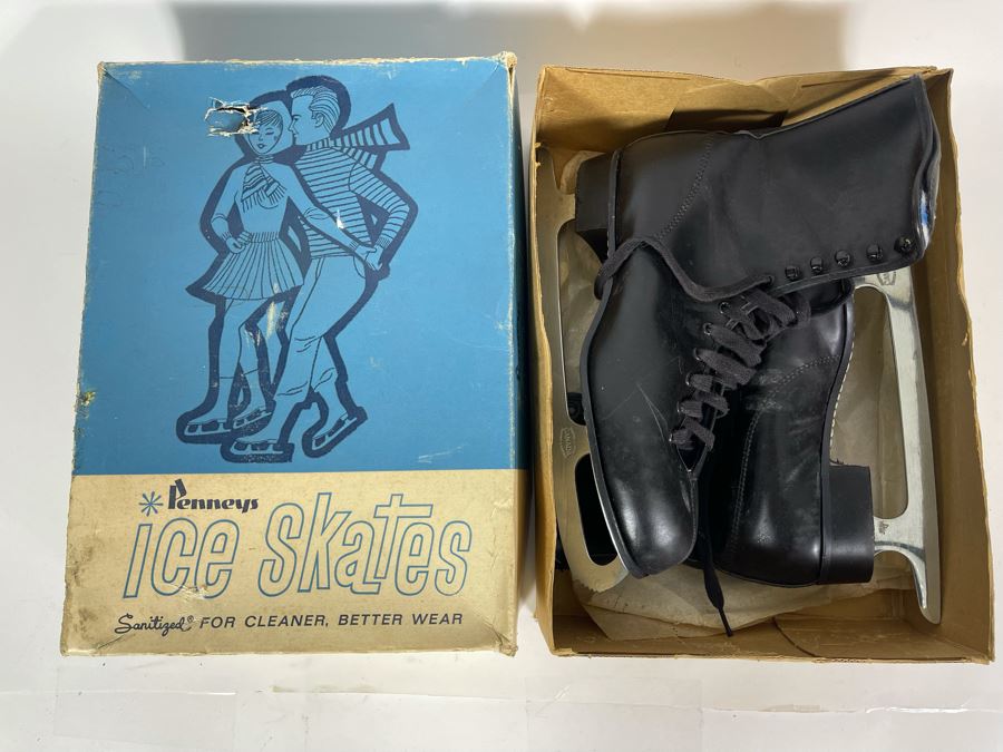 Pair Of New In Box JCPenney Mens Ice Skates Sheffield Steel Made In Canada Size 10 [Photo 6]