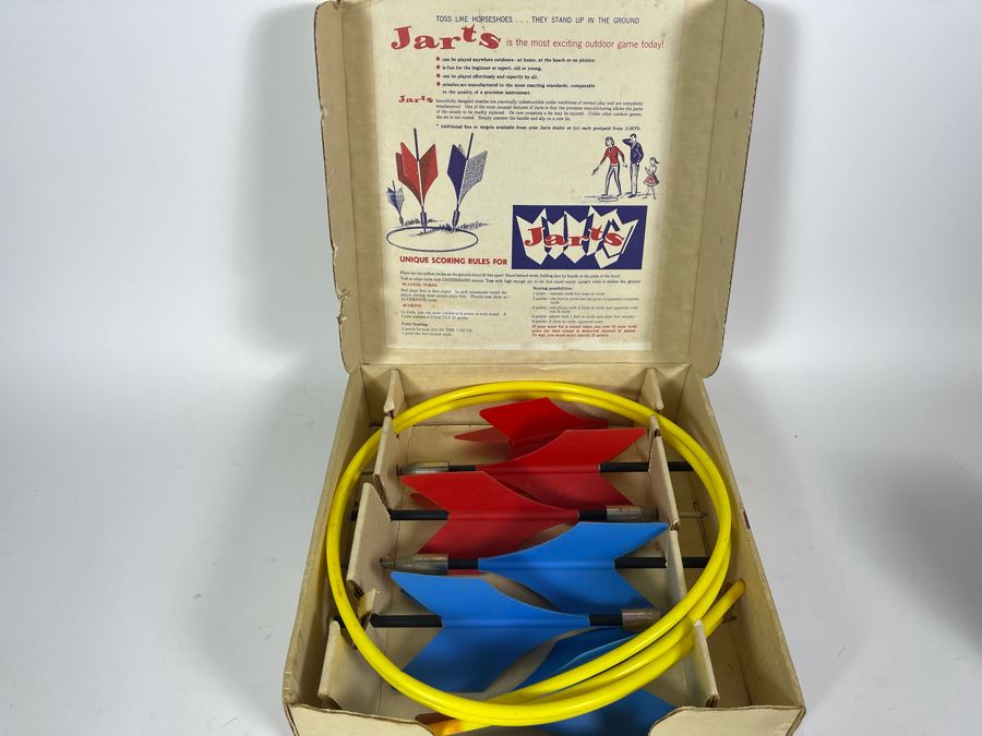 Vintage JARTS Missile Game Lawn Darts In Original Box Appears To Be Never Used [Photo 1]