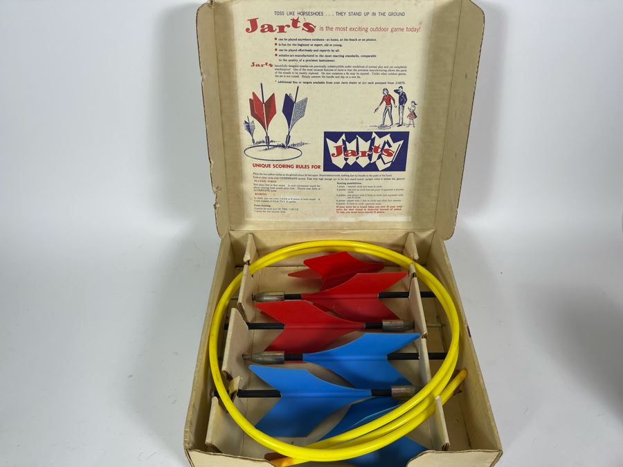 Vintage JARTS Missile Game Lawn Darts In Original Box Appears To Be Never Used [Photo 4]