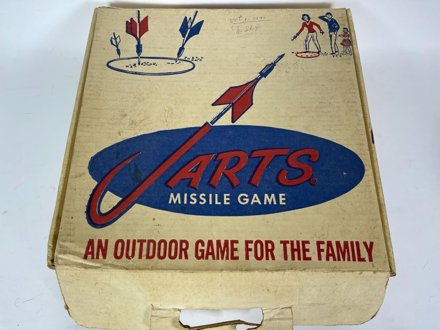 Vintage JARTS Missile Game Lawn Darts In Original Box Appears To Be Never Used [Photo 2]