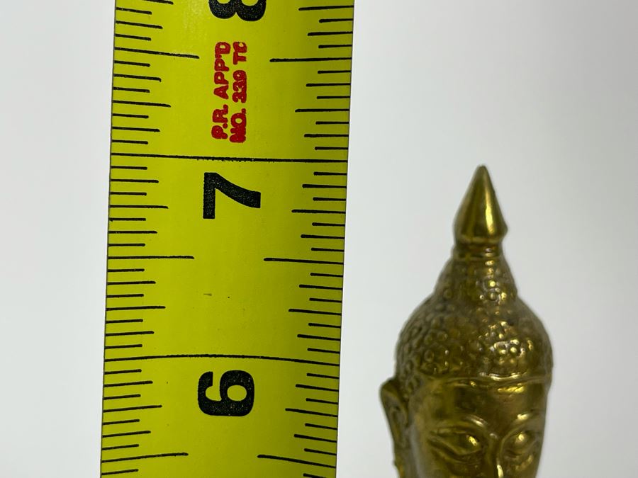 Gilded Buddha Metal Statue From Thailand 7H [Photo 10]