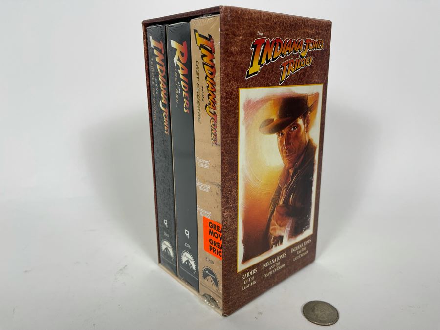 Sealed Collector's Edition Box Set The Indiana Jones Trilogy VHS Tapes