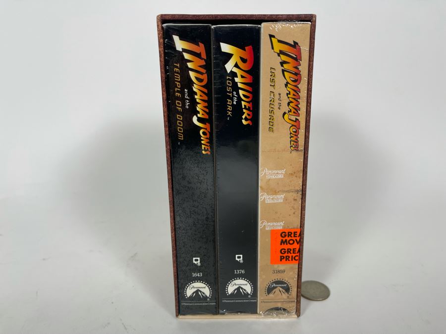 Sealed Collector's Edition Box Set The Indiana Jones Trilogy VHS Tapes