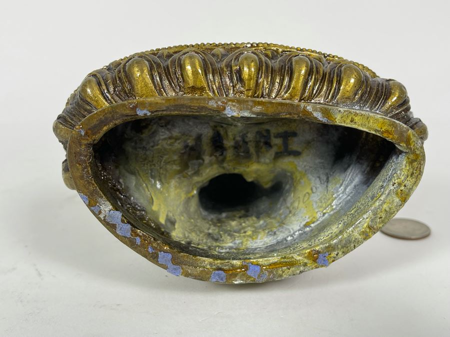 Vintage Heavy Brass Buddha Sculpture [Photo 16]