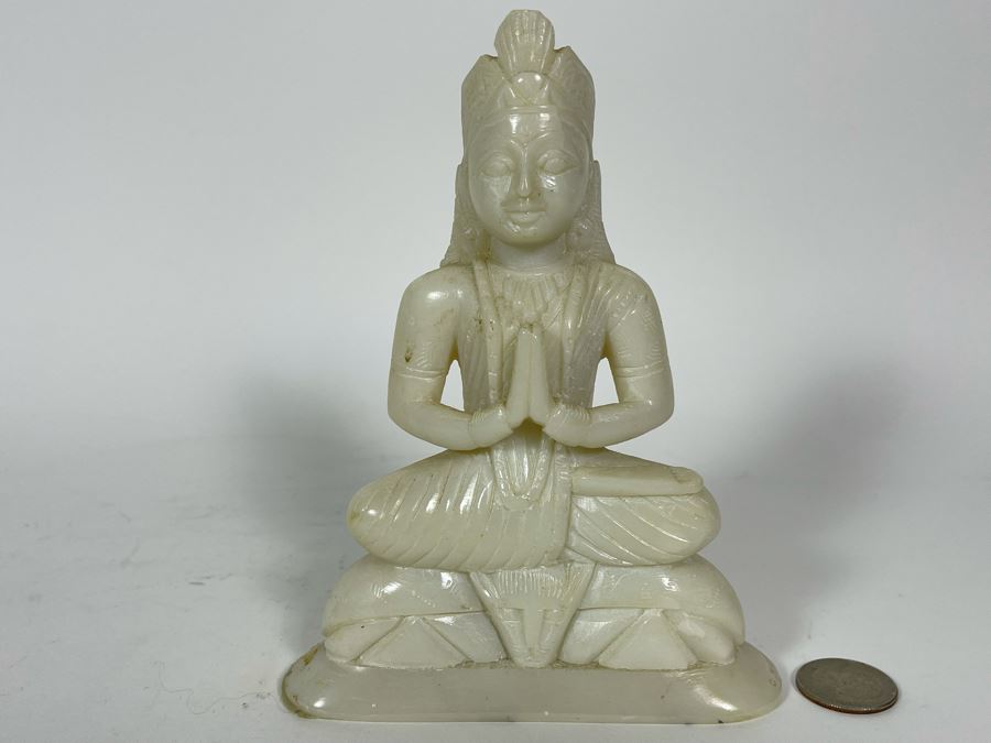 Carved Stone Sculpture From India 6.5H