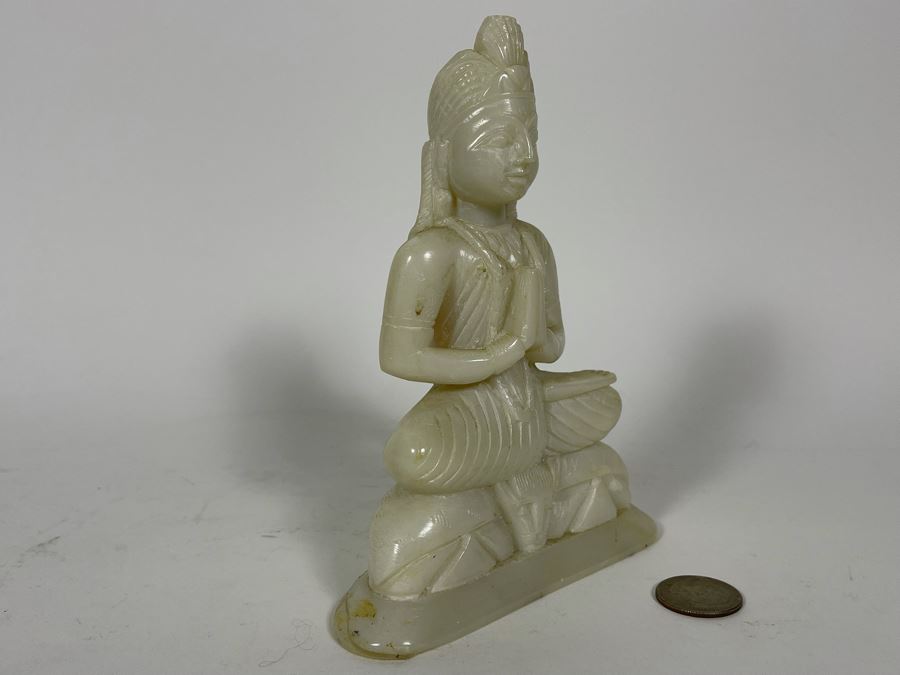 Carved Stone Sculpture From India 6.5H [Photo 3]