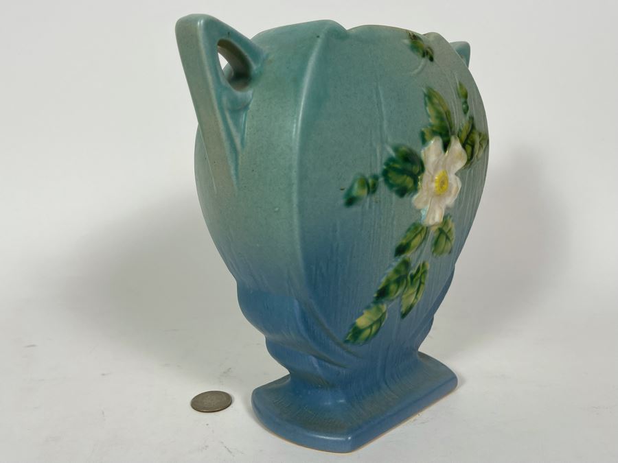 Vintage Roseville Pottery Vase 9H [Photo 4]
