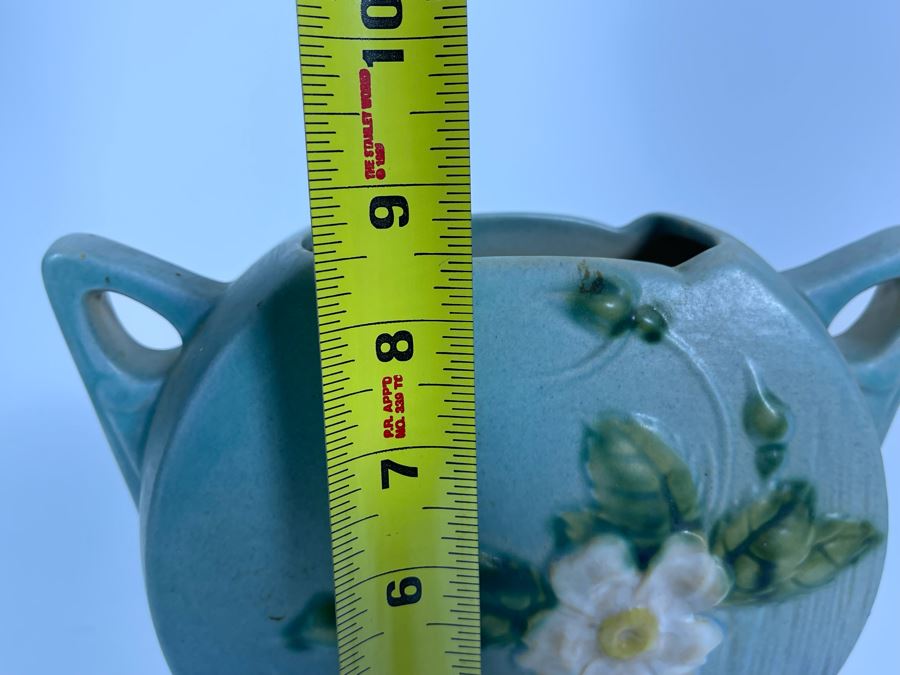 Vintage Roseville Pottery Vase 9H [Photo 9]