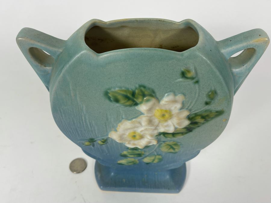 Vintage Roseville Pottery Vase 9H [Photo 6]