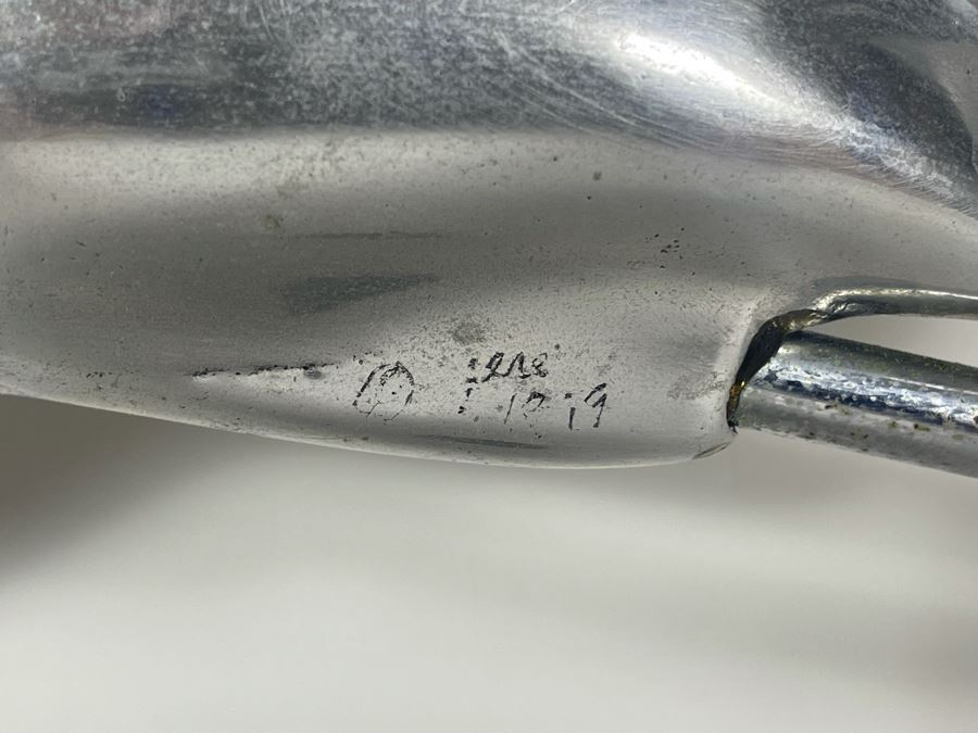 Vintage Bird Crane Metal Wall Sculpture Believe Signature Is Jere 1979 32W X 15H [Photo 6]