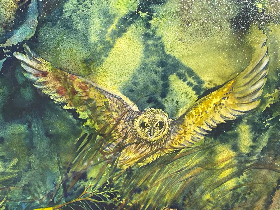 Vintage Hawaiian Original Watercolor Painting On Paper Signed Rose 34 X 26 [Photo 4]