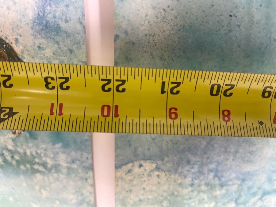 Vintage Hawaiian Original Diptych Watercolor Paintings On Paper Of Surfer Riding North Shore Hawaii Pipeline Wave Each Painting Measures 22 X 27.5 [Photo 8]