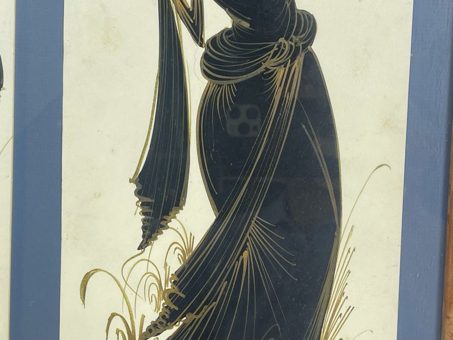 Framed Pair Of Original Drawings 17.5 X 22 [Photo 8]