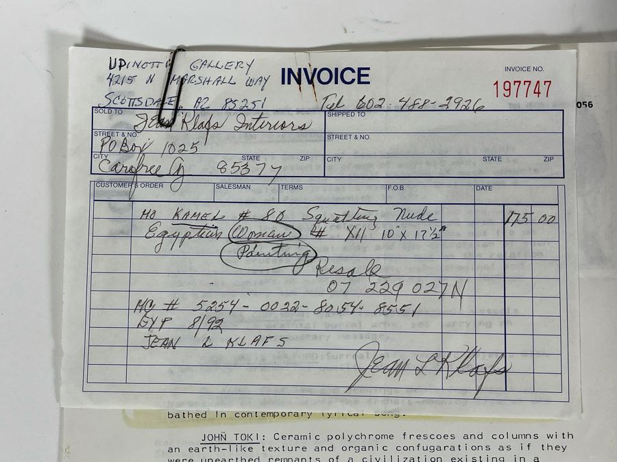 Original Framed Painting By Mo Kamel Titled Squatting Egyptian Woman XII 10 X 17 [Photo 7]