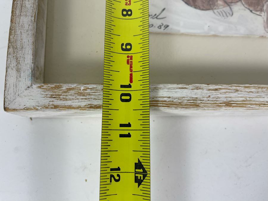 Original Framed Painting By Mo Kamel Titled Squatting Egyptian Woman XII 10 X 17 [Photo 10]