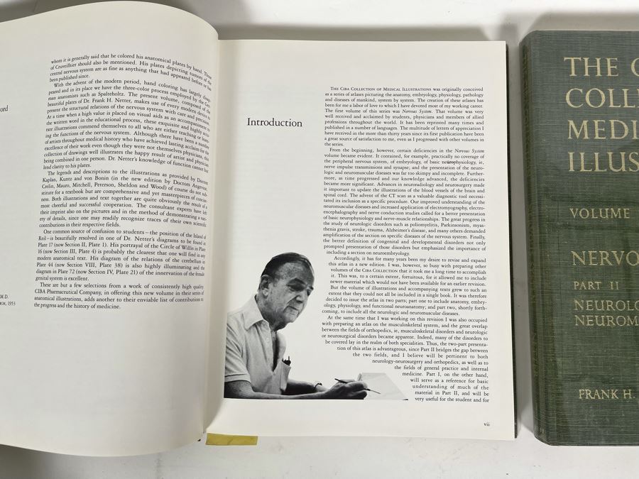 First Printing Pair Of Medical Books The CIBA Collection Of Medical Illustrations Volume I And II Nervous System: Anatomy And Physiology; Nuerologic And Neuromuscular Disorders [Photo 5]