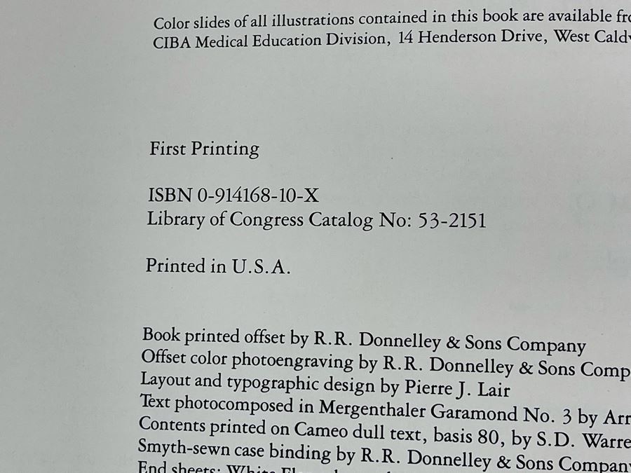 First Printing Pair Of Medical Books The CIBA Collection Of Medical Illustrations Volume I And II Nervous System: Anatomy And Physiology; Nuerologic And Neuromuscular Disorders [Photo 4]