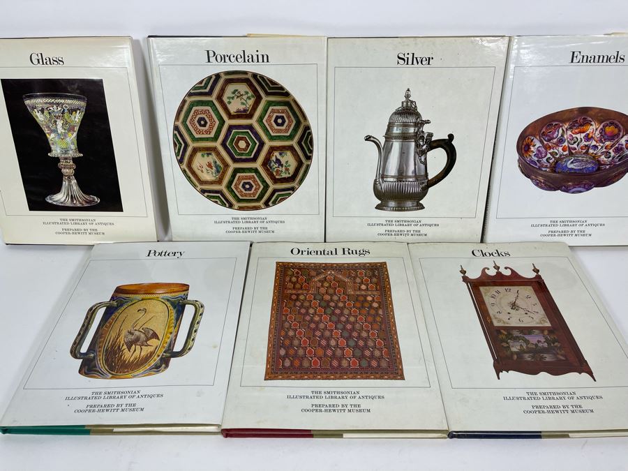 Collection Of Seven Books From The Smithsonian Illustrated Library Of Antiques Prepared By The Cooper-Hewitt Museum