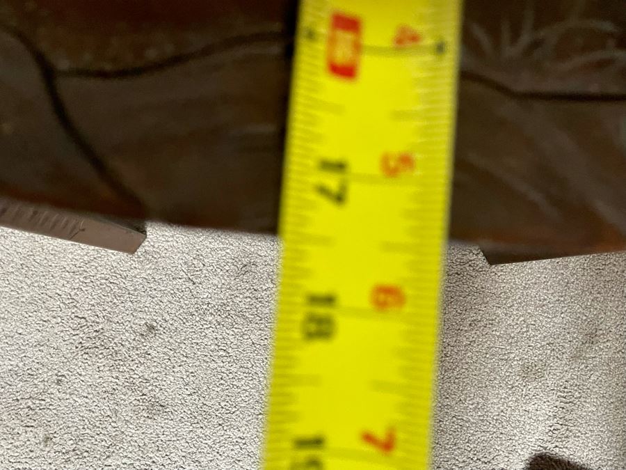 Vintage Hand Carved Asian Table With Pair Of Removable Trays 29W X 17.5D X 21.5H [Photo 12]