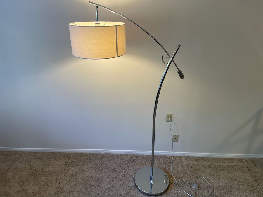 Modernist Chrome Floor Lamp Light 38W X 75H [Photo 5]