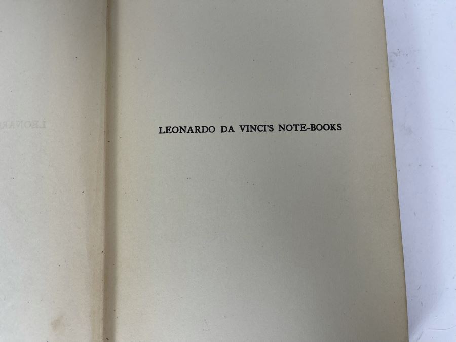 Vintage 1923 Book Leonardo Da Vinci's Note Books By Edward McCurdy [Photo 5]