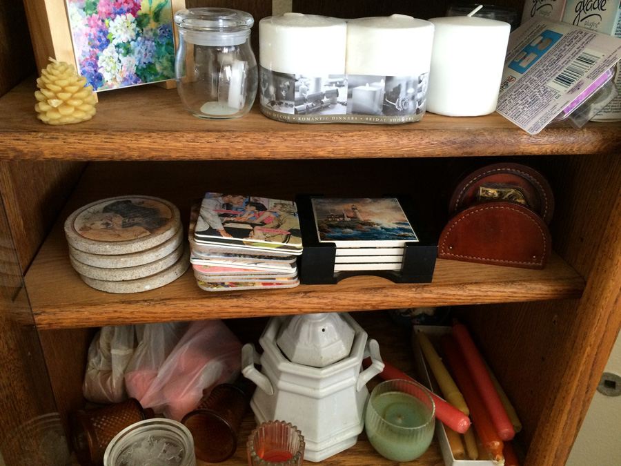 Candle, Candle Holder, & Coaster Lot [Photo 10]