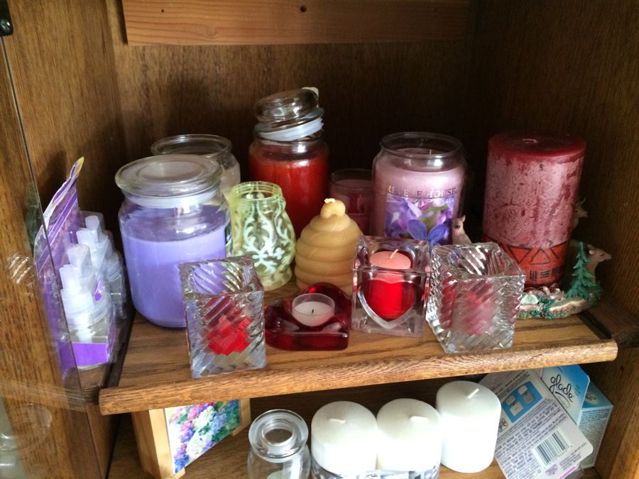 Candle, Candle Holder, & Coaster Lot [Photo 8]