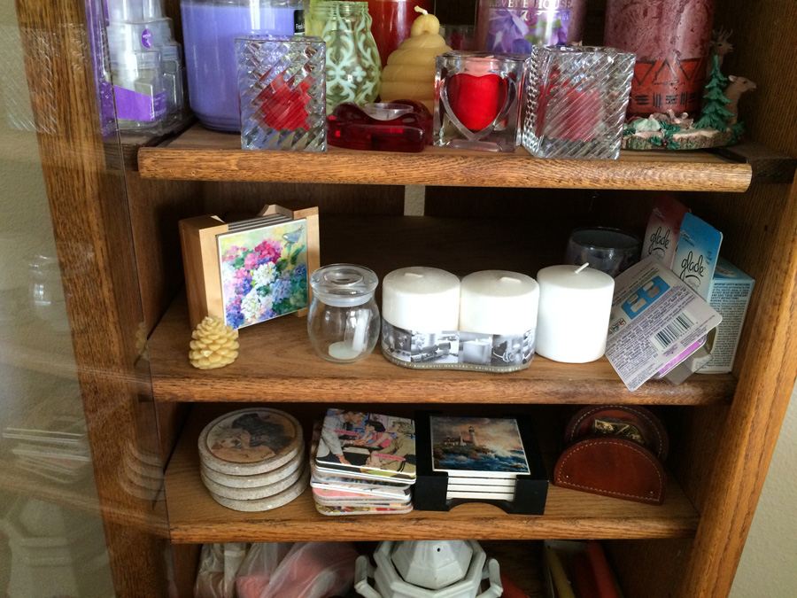 Candle, Candle Holder, & Coaster Lot [Photo 2]