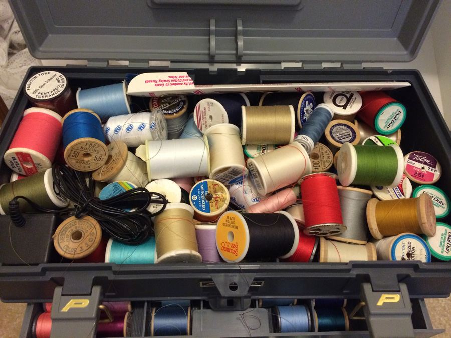 Sewing Materials Threads & Plano Tackle Box [Photo 2]
