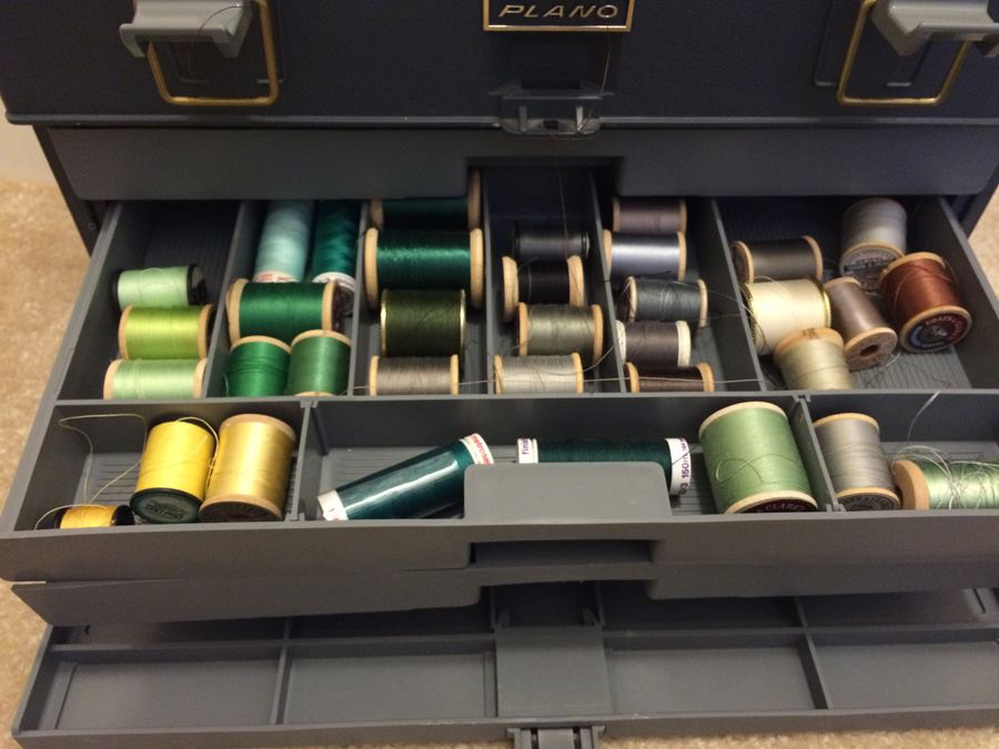Sewing Materials Threads & Plano Tackle Box [Photo 5]