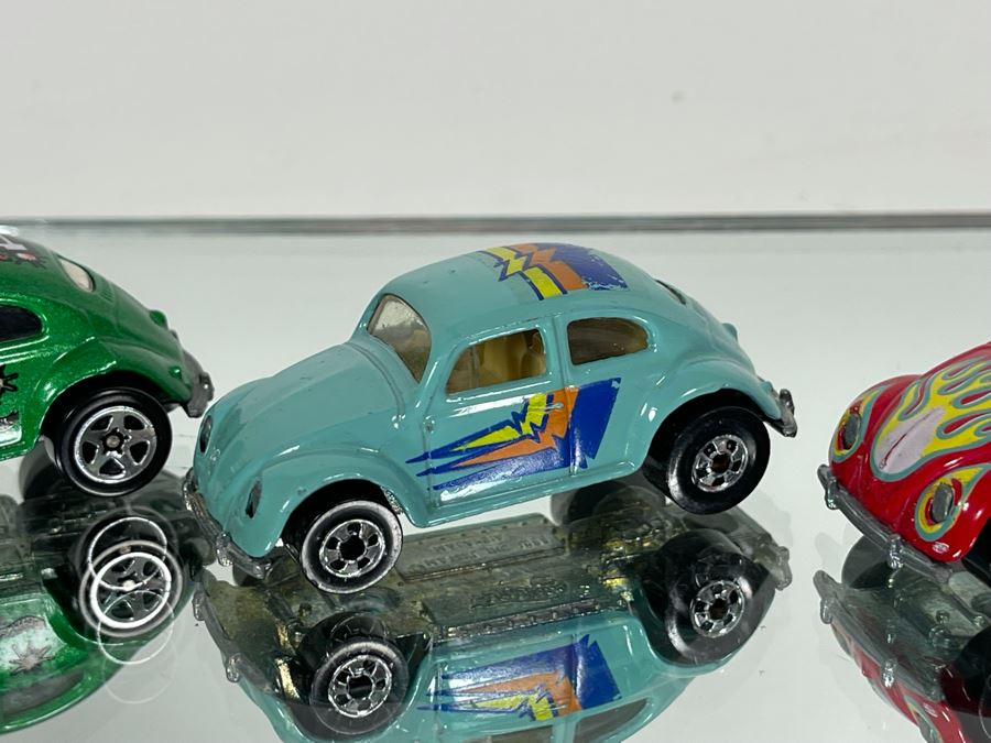 (4) Mattel Hot Wheels VW Beetle Bug Cars 1988 [Photo 4]