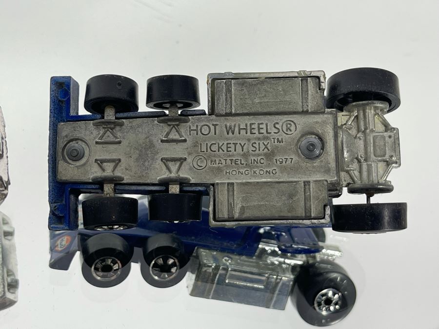 Vintage Mattel Hot Wheels Cars: (3) Corvette Stingrays 1975 And Lickety Six Car 1977 [Photo 8]