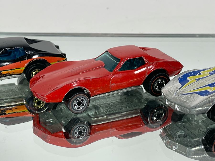 Vintage Mattel Hot Wheels Cars: (3) Corvette Stingrays 1975 And Lickety Six Car 1977 [Photo 5]