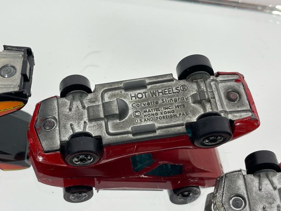 Vintage Mattel Hot Wheels Cars: (3) Corvette Stingrays 1975 And Lickety Six Car 1977 [Photo 10]