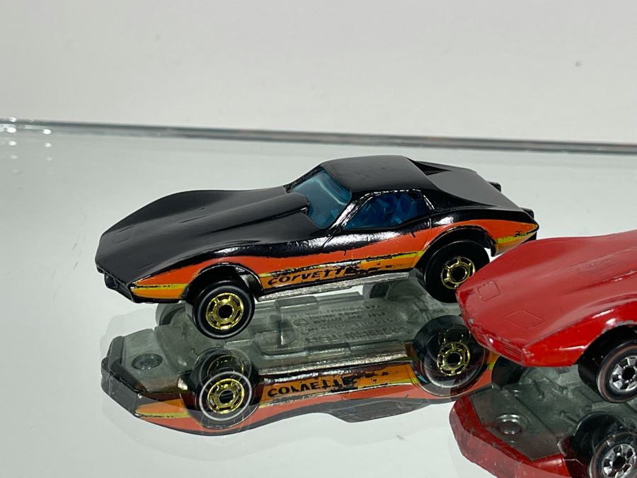 Vintage Mattel Hot Wheels Cars: (3) Corvette Stingrays 1975 And Lickety Six Car 1977 [Photo 6]