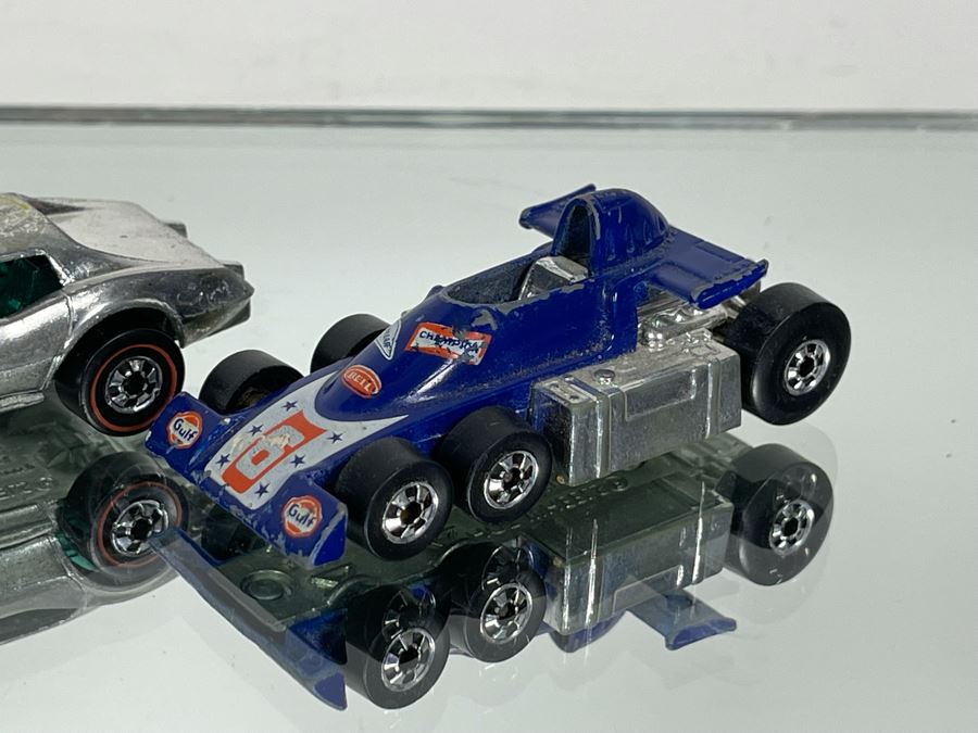 Vintage Mattel Hot Wheels Cars: (3) Corvette Stingrays 1975 And Lickety Six Car 1977 [Photo 3]