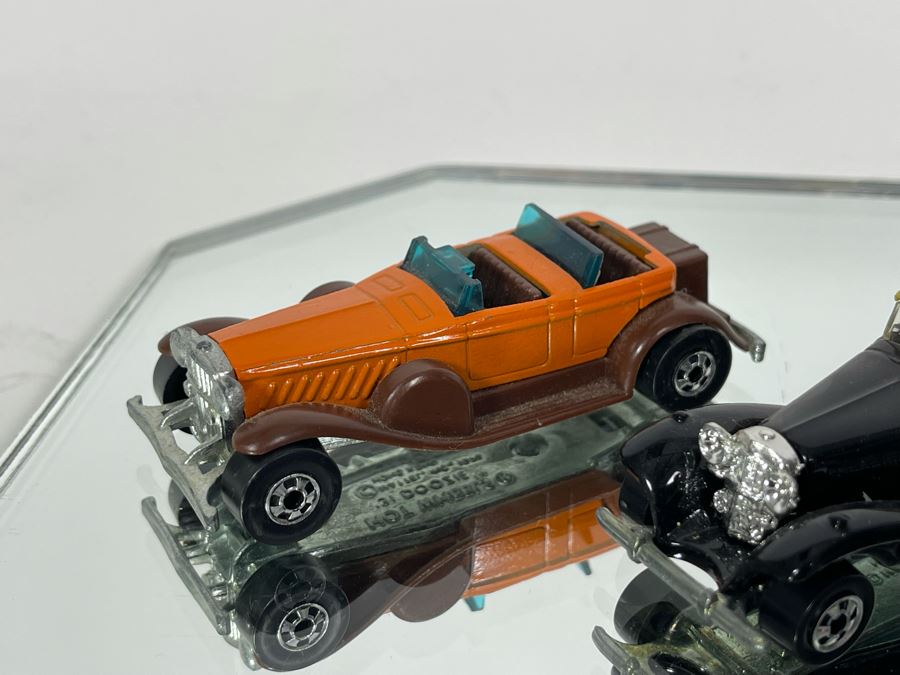 (7) Vintage Mattel Hot Wheels Classic Cars: '31 Doozie 1976, Rolls Royce, Auburn 852, '37 Bugatti 1980 [Photo 3]