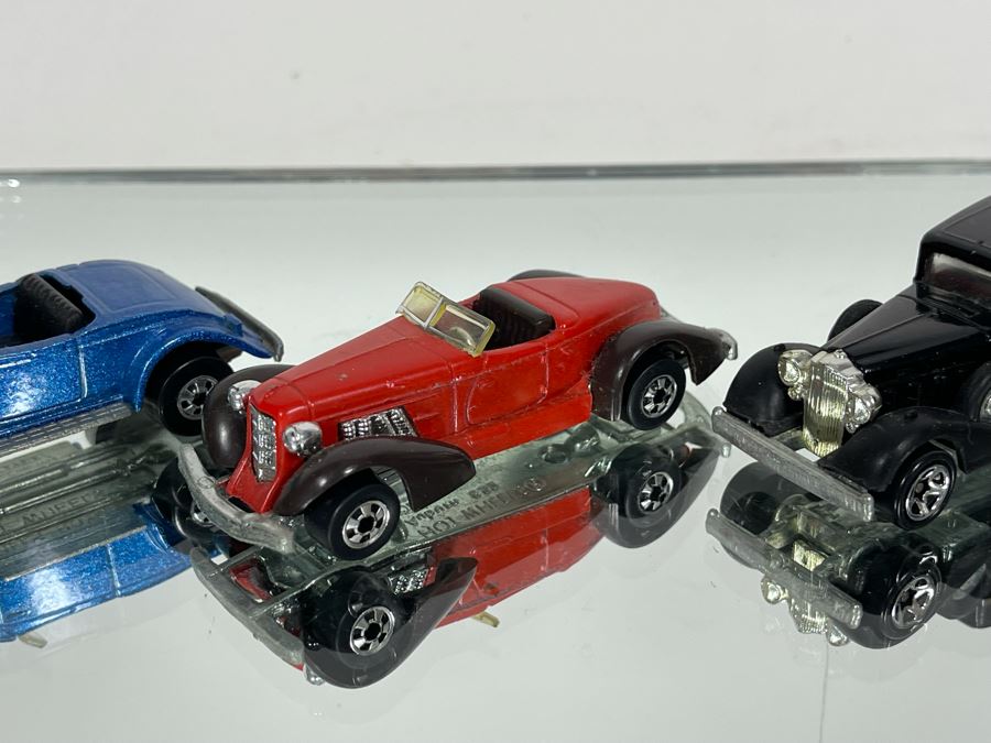 (7) Vintage Mattel Hot Wheels Classic Cars: '31 Doozie 1976, Rolls Royce, Auburn 852, '37 Bugatti 1980 [Photo 6]