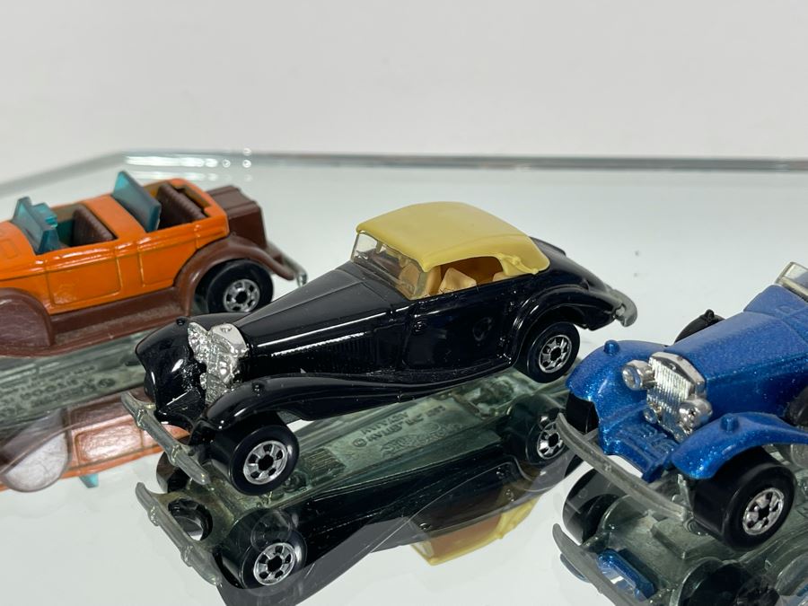 (7) Vintage Mattel Hot Wheels Classic Cars: '31 Doozie 1976, Rolls Royce, Auburn 852, '37 Bugatti 1980 [Photo 4]