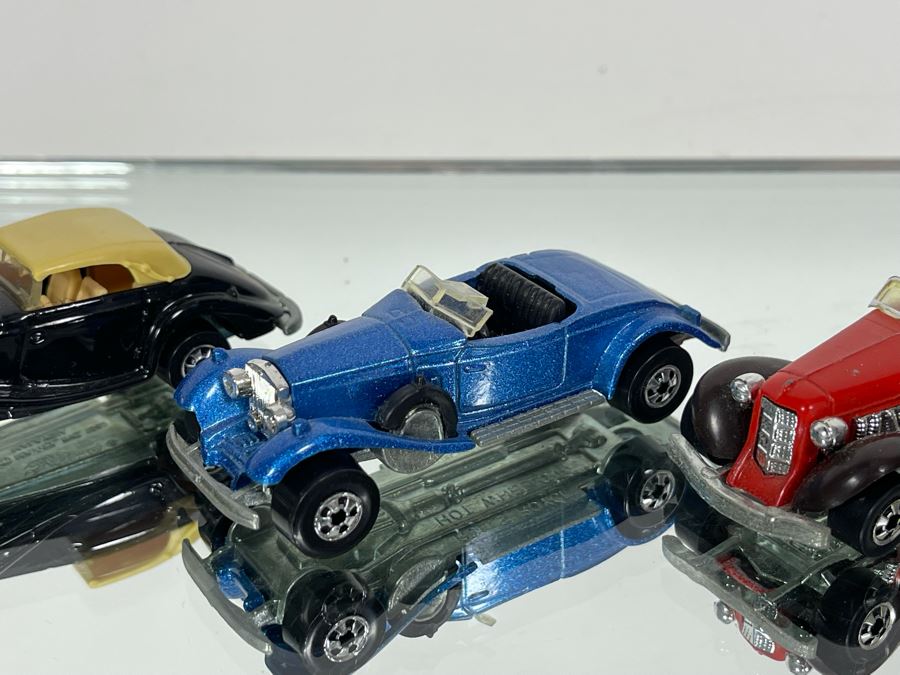 (7) Vintage Mattel Hot Wheels Classic Cars: '31 Doozie 1976, Rolls Royce, Auburn 852, '37 Bugatti 1980 [Photo 5]