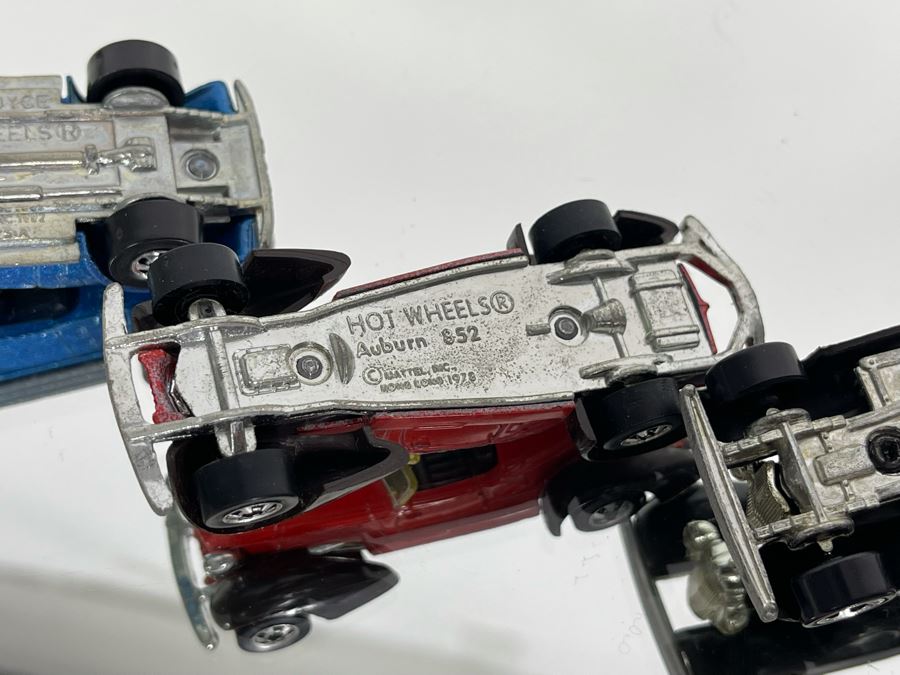 (7) Vintage Mattel Hot Wheels Classic Cars: '31 Doozie 1976, Rolls Royce, Auburn 852, '37 Bugatti 1980 [Photo 13]